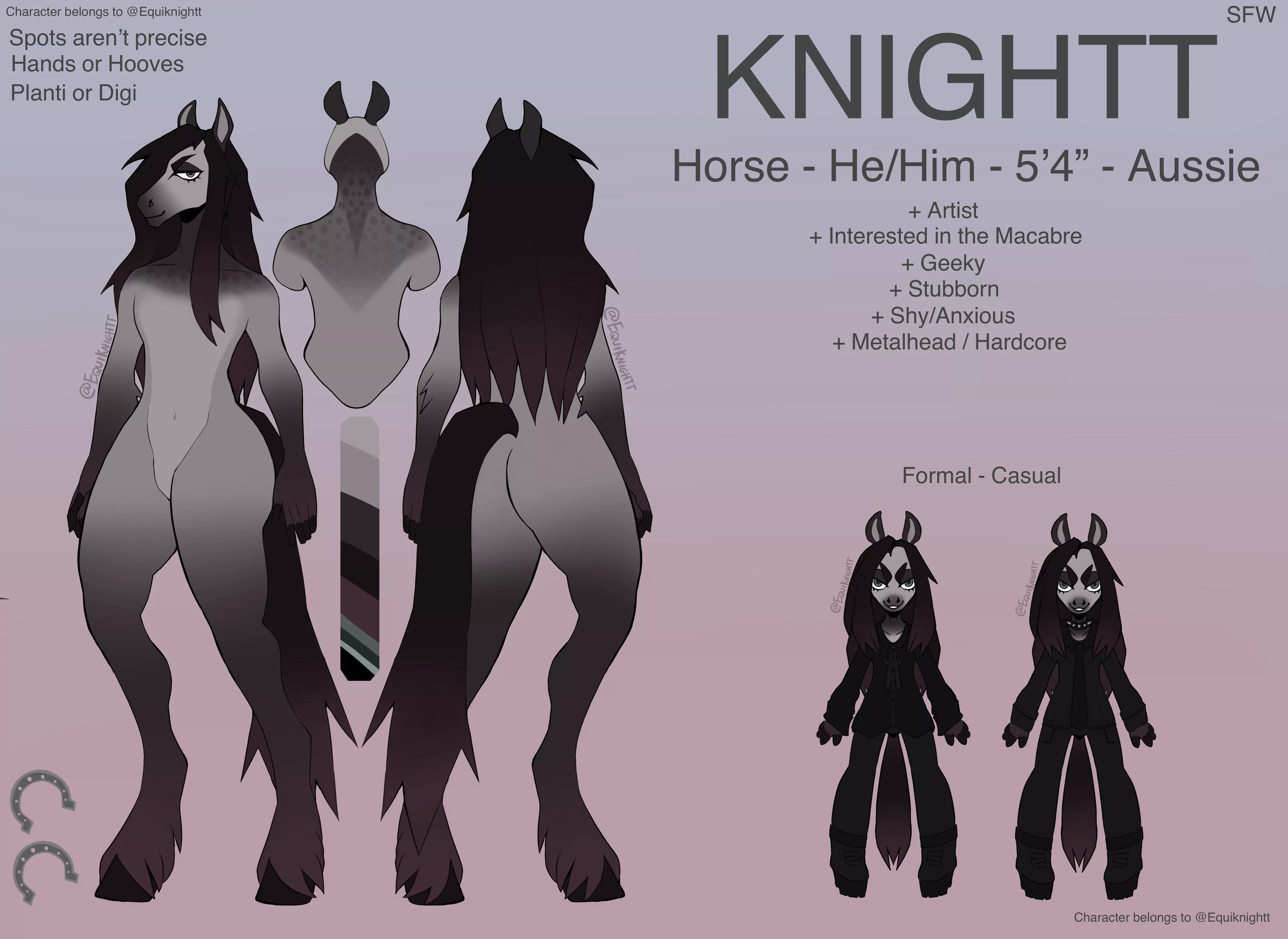 New year, new Ref sheet! (by Equiknightt)