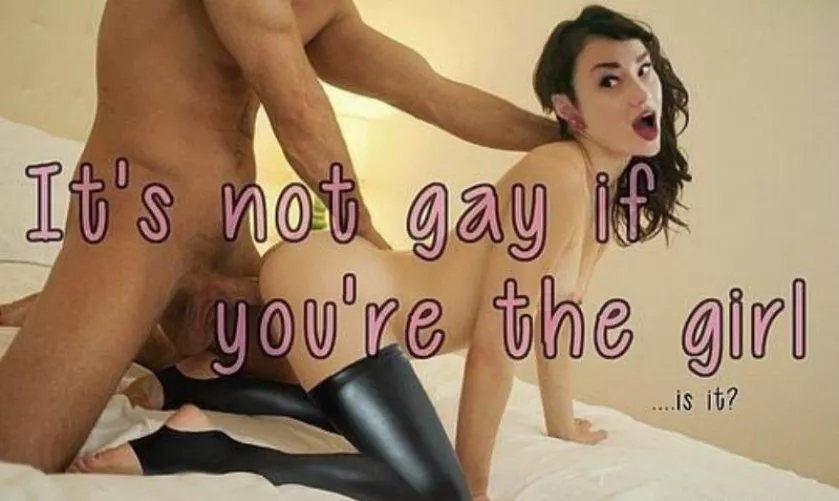 Of course not, its totally straight! Nothing to worry about, sissy!