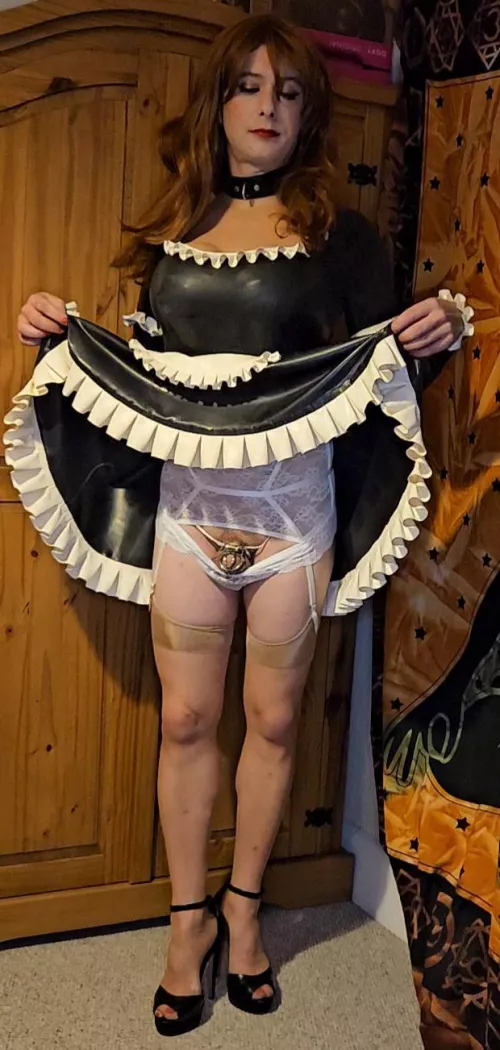 Ready for my cage inspection before I carry on with my tasks