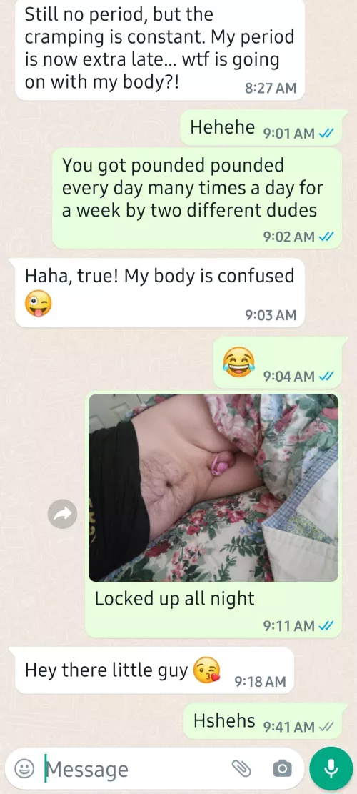 She's late.... Very late....