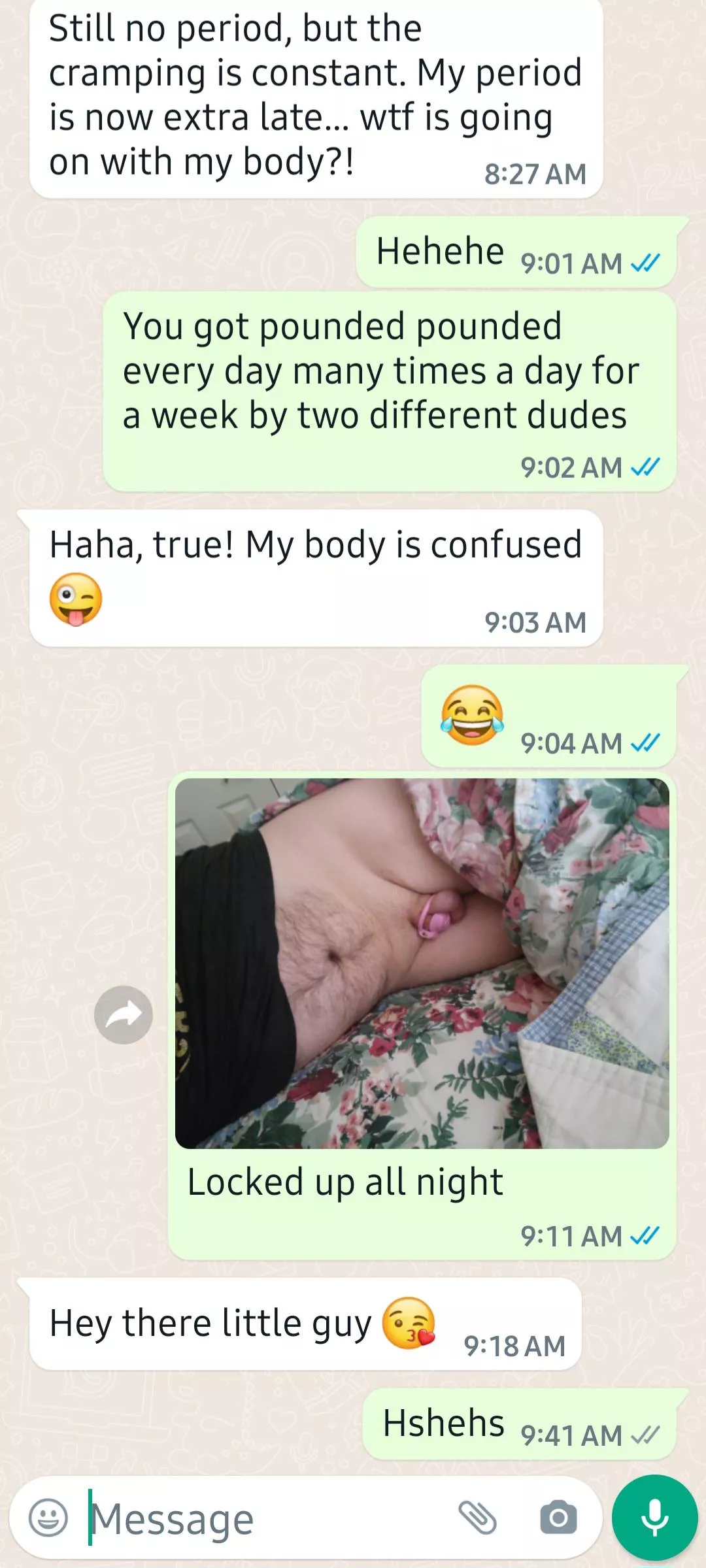 She's late.... Very late....