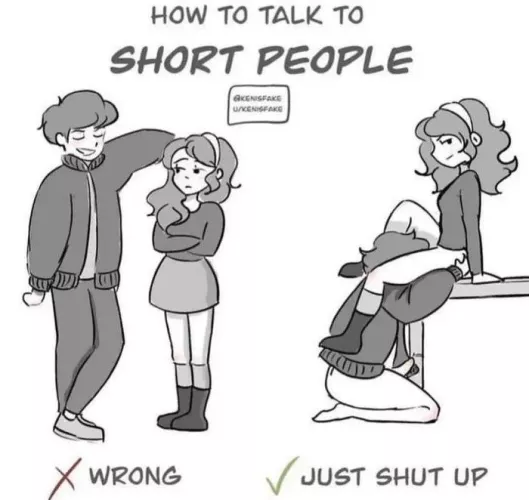 Shout out to all my shorties. You don't have to be tall to be a domme