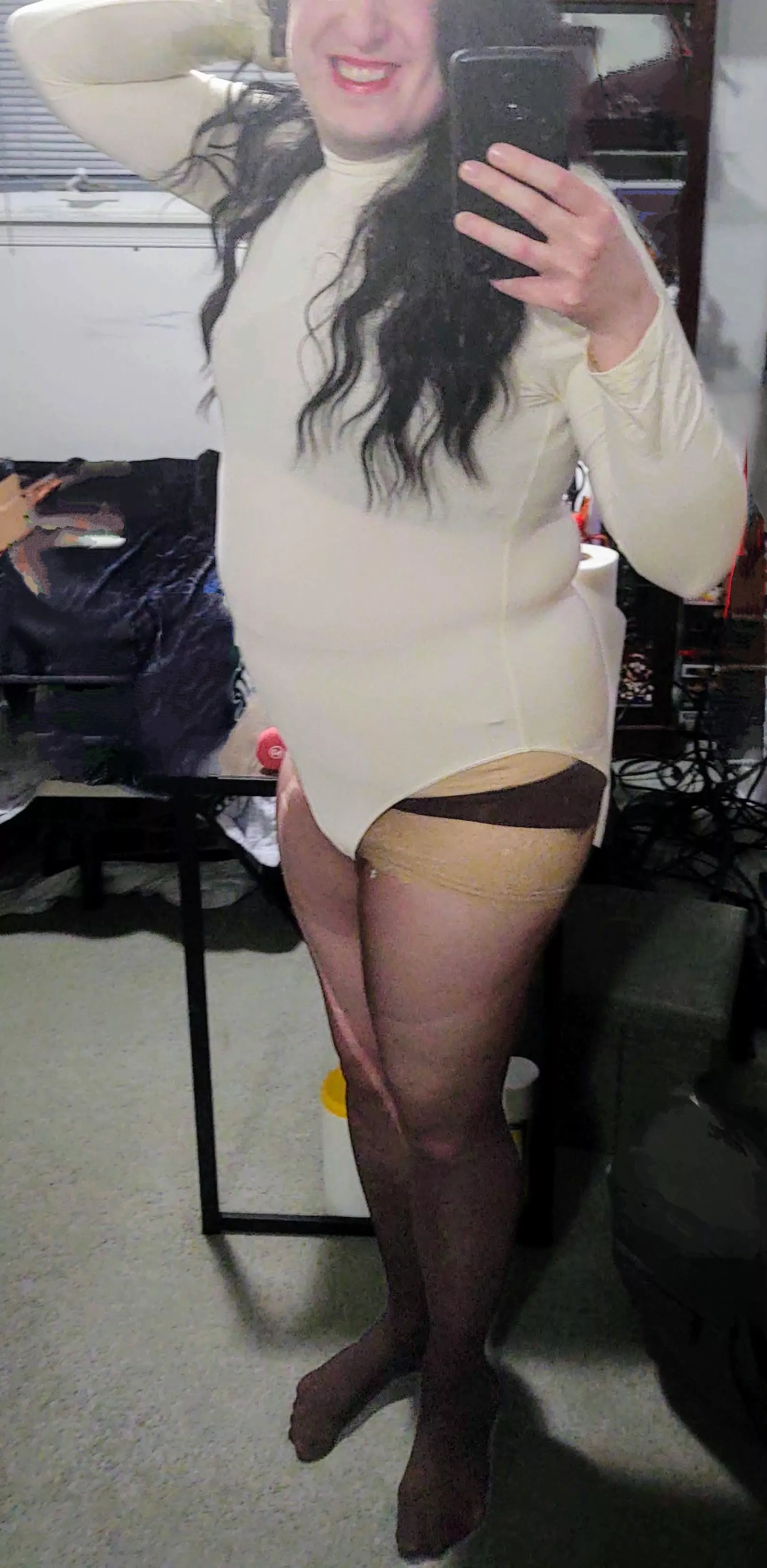 Showing off my favorite feature. My legs.