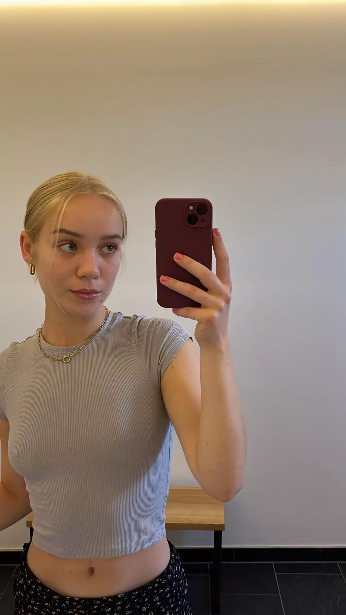 since i got them pierced my teacher didnt look at my face once..