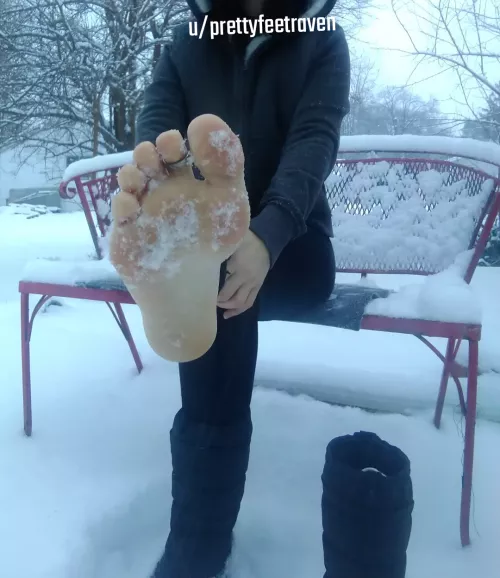 Snowy soles