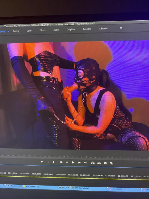 Sucking daddy so good in my lace hood.