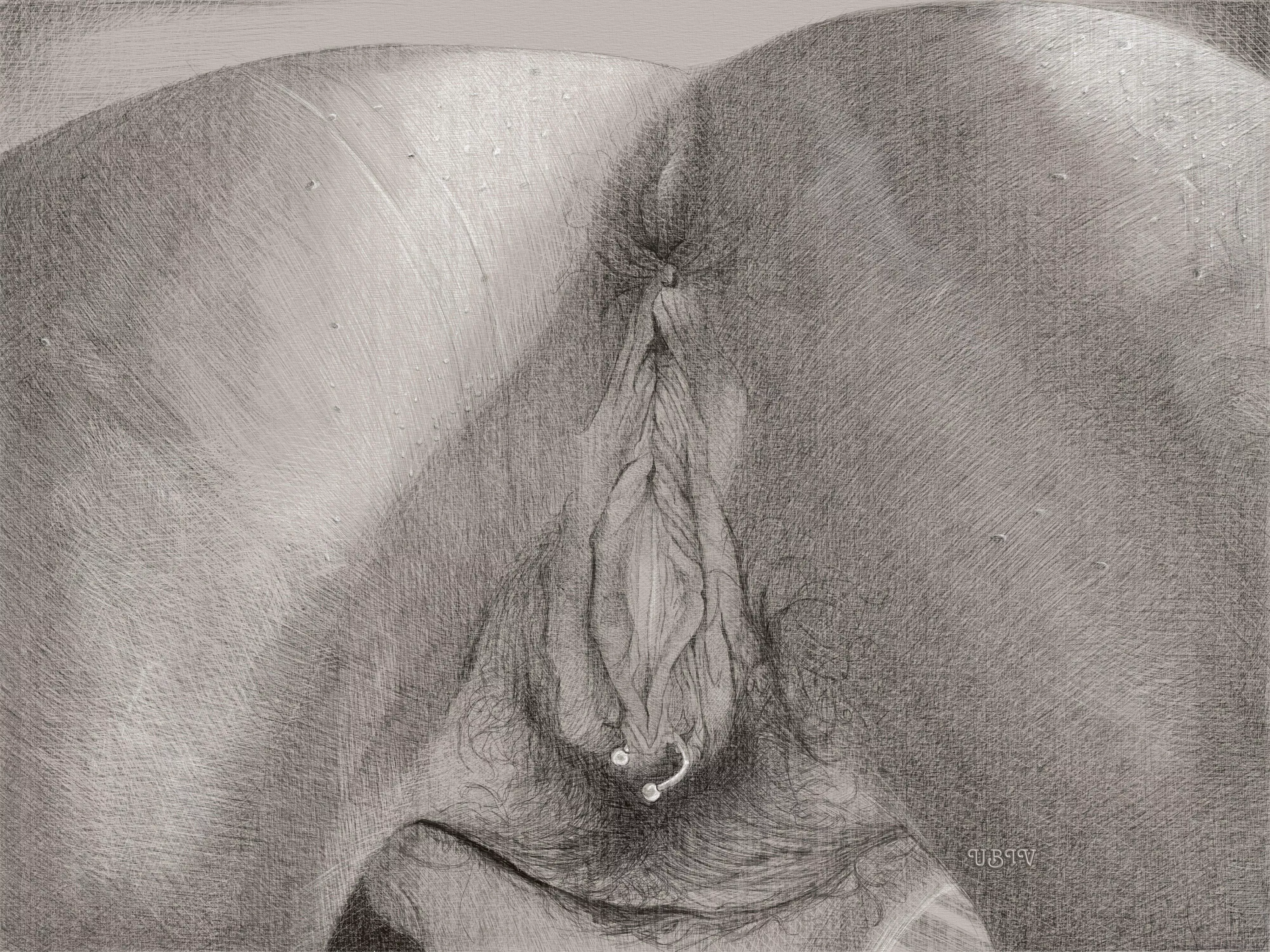 Suffering for Art, Drawing of a friend by Me.