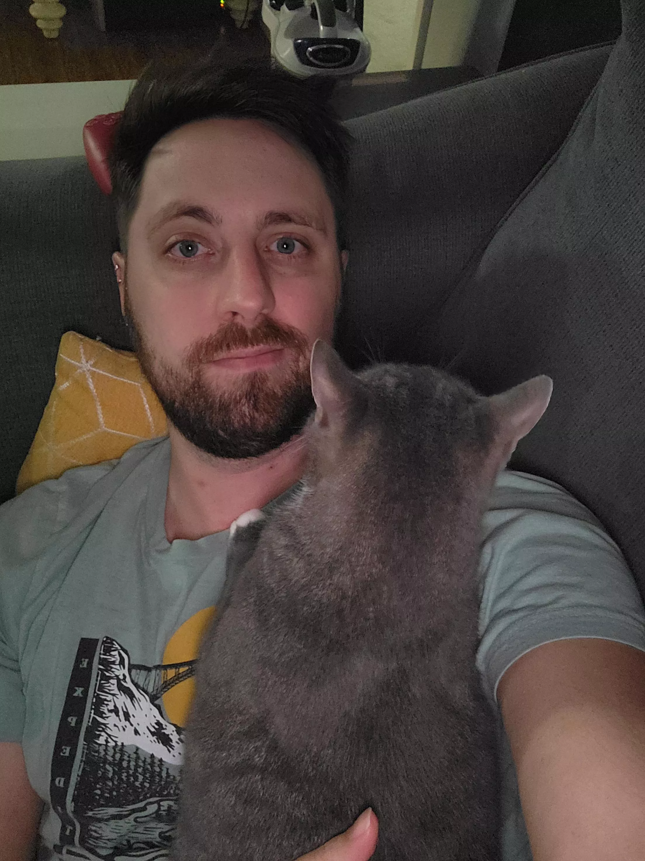 This sweet baby wouldn't come within 20ft of me for the first 2 years I had her.