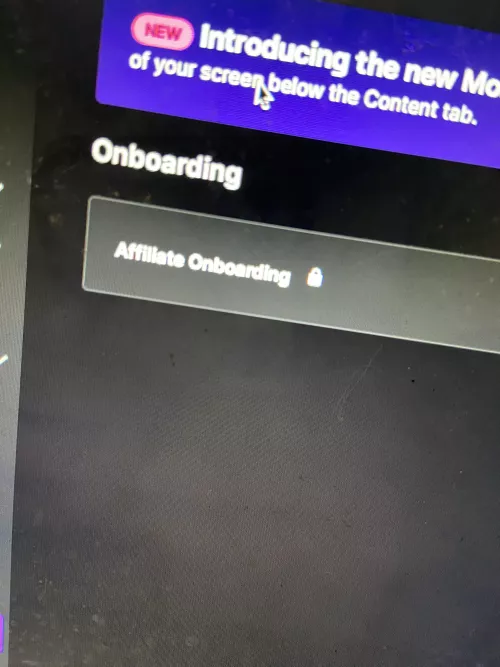 Twitch Affiliate onboarding trouble. Does this lock mean anything?