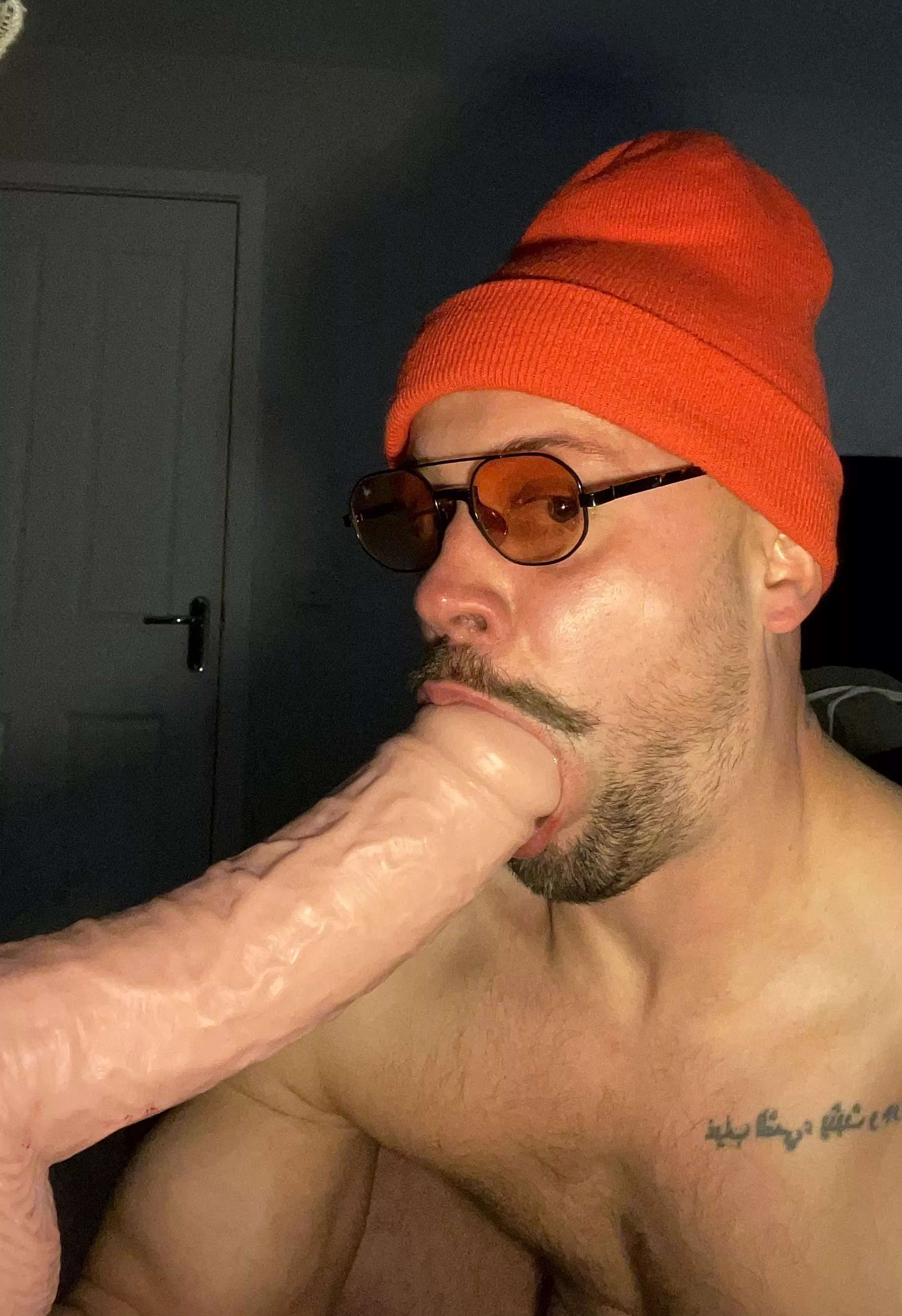Wish it was a real cock I was sucking..