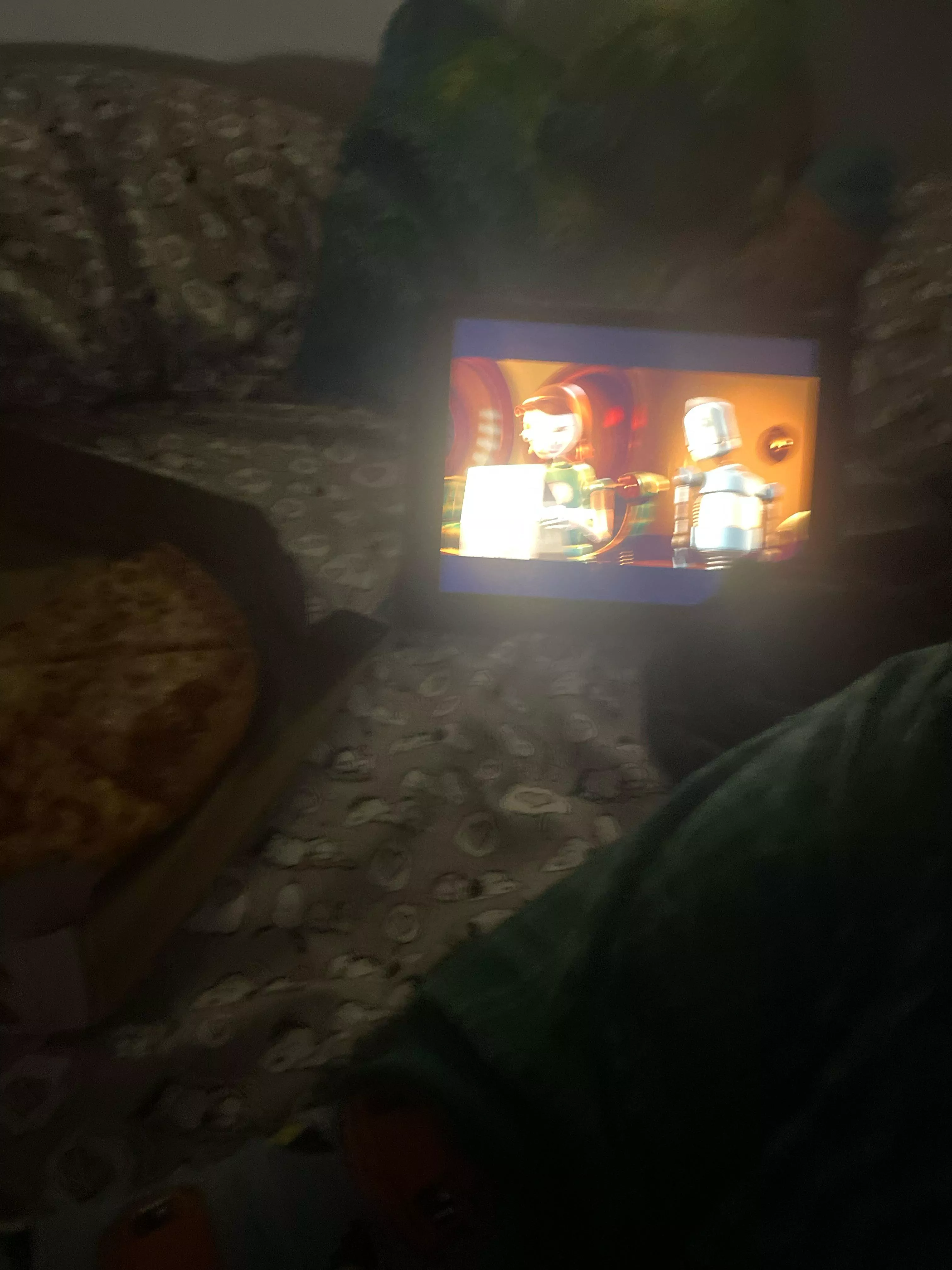 A perfect evening a pizza just for me and binge watching movies all day