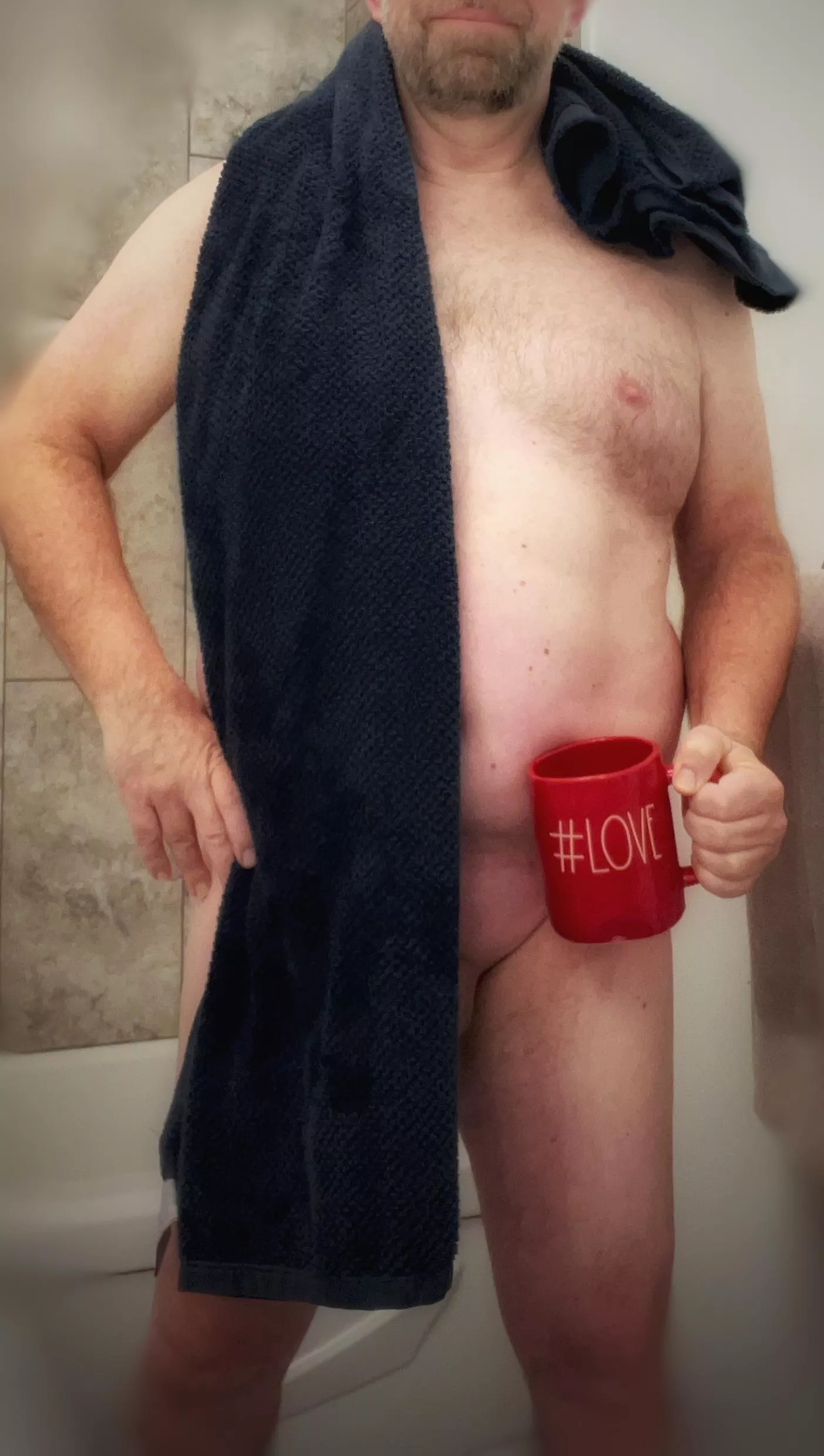 Apres shower coffee anyone 😉