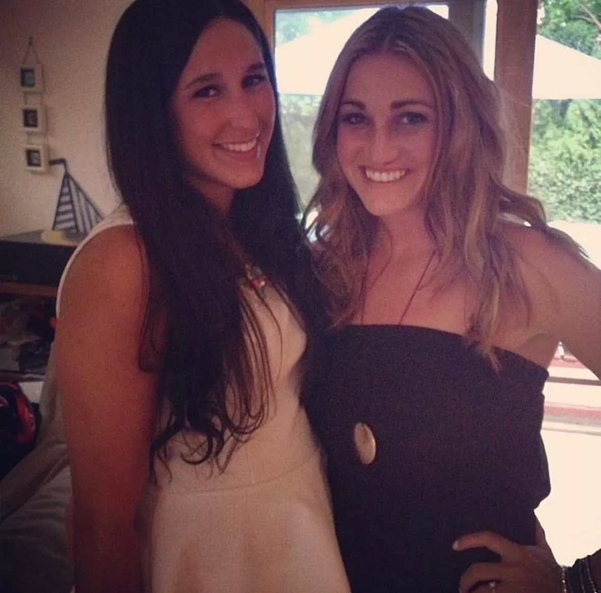 Brunette and blondie