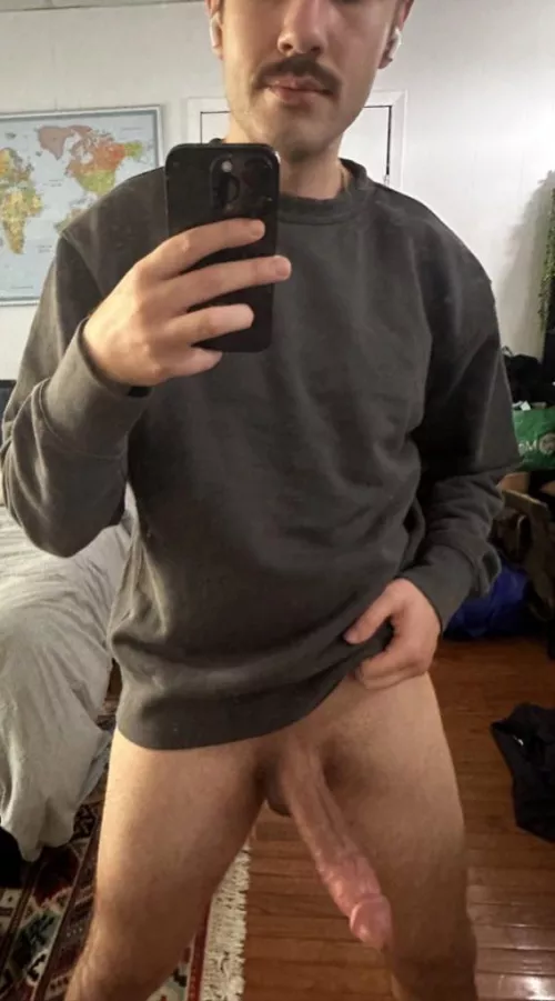 Does the mustache stay or go?