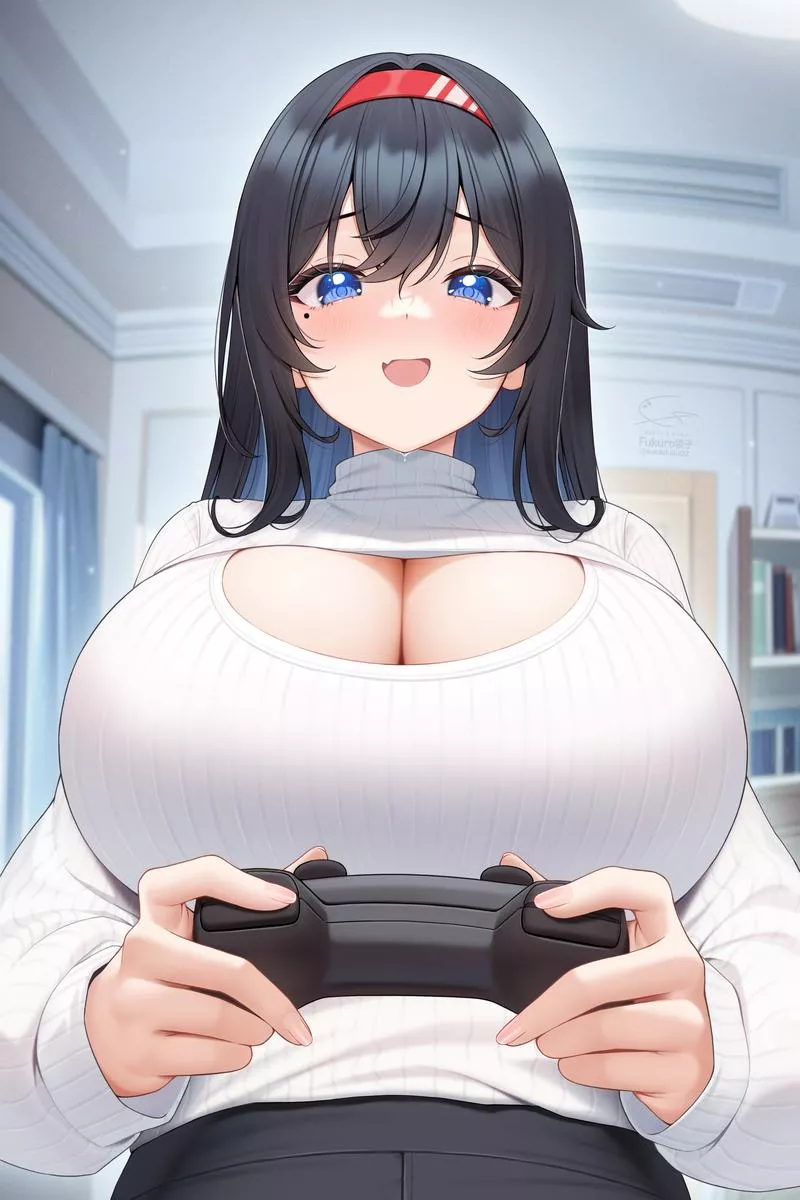 Gamer girl oppai! [fukuro]