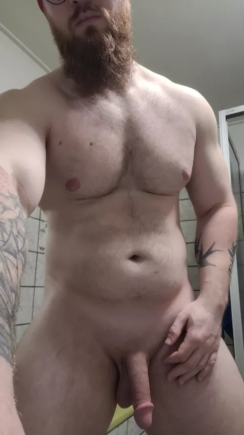 Got a pretty bad hangover. Finally made it under th shower