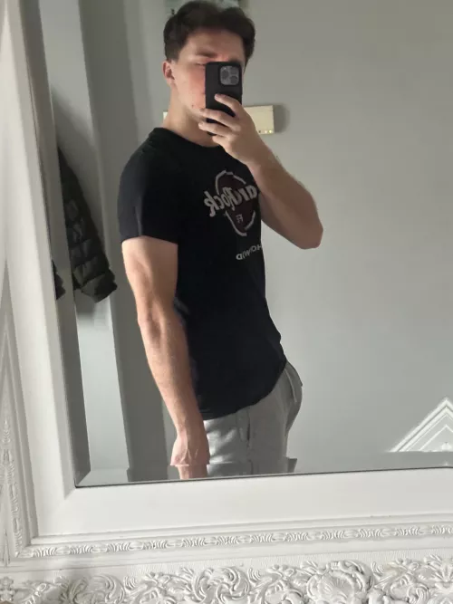 Grey Joggers Bulge kinda day