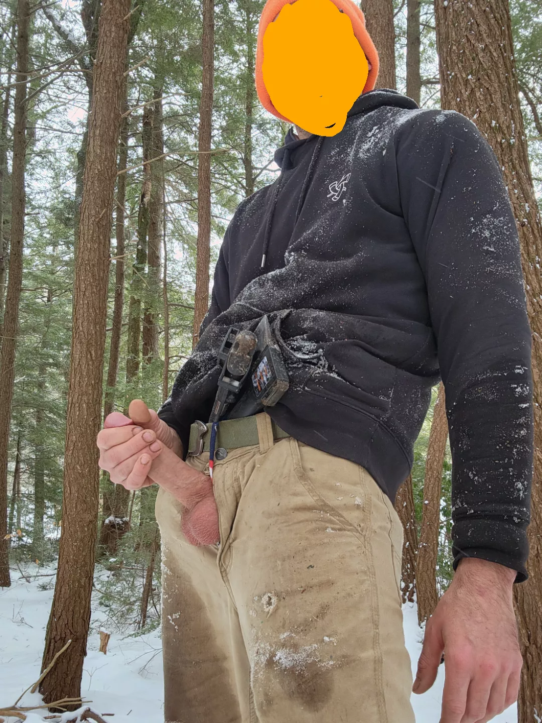 Help warm up this frosty woodsman?