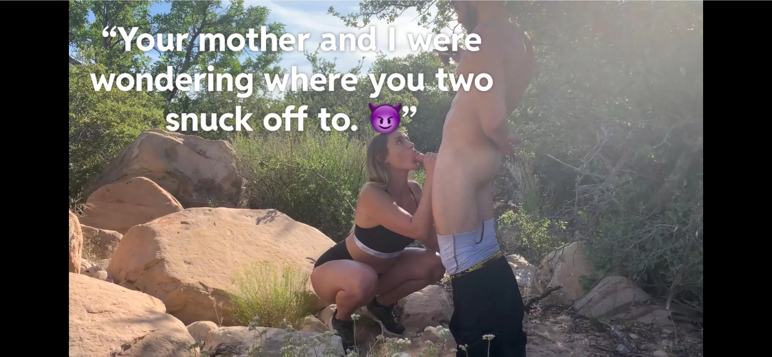 I can’t believe my wife and I raised such loving siblings. Look what we came across on our way back down the mountain during the family hike. 🥹