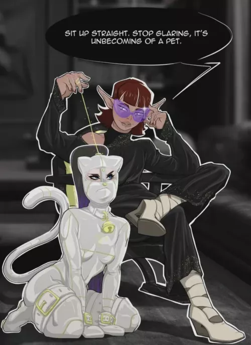 I think she has a lucky kitten