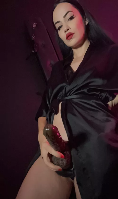 I’m going to fuck you till you cum and then make you lick up your mess.. Would you like that?