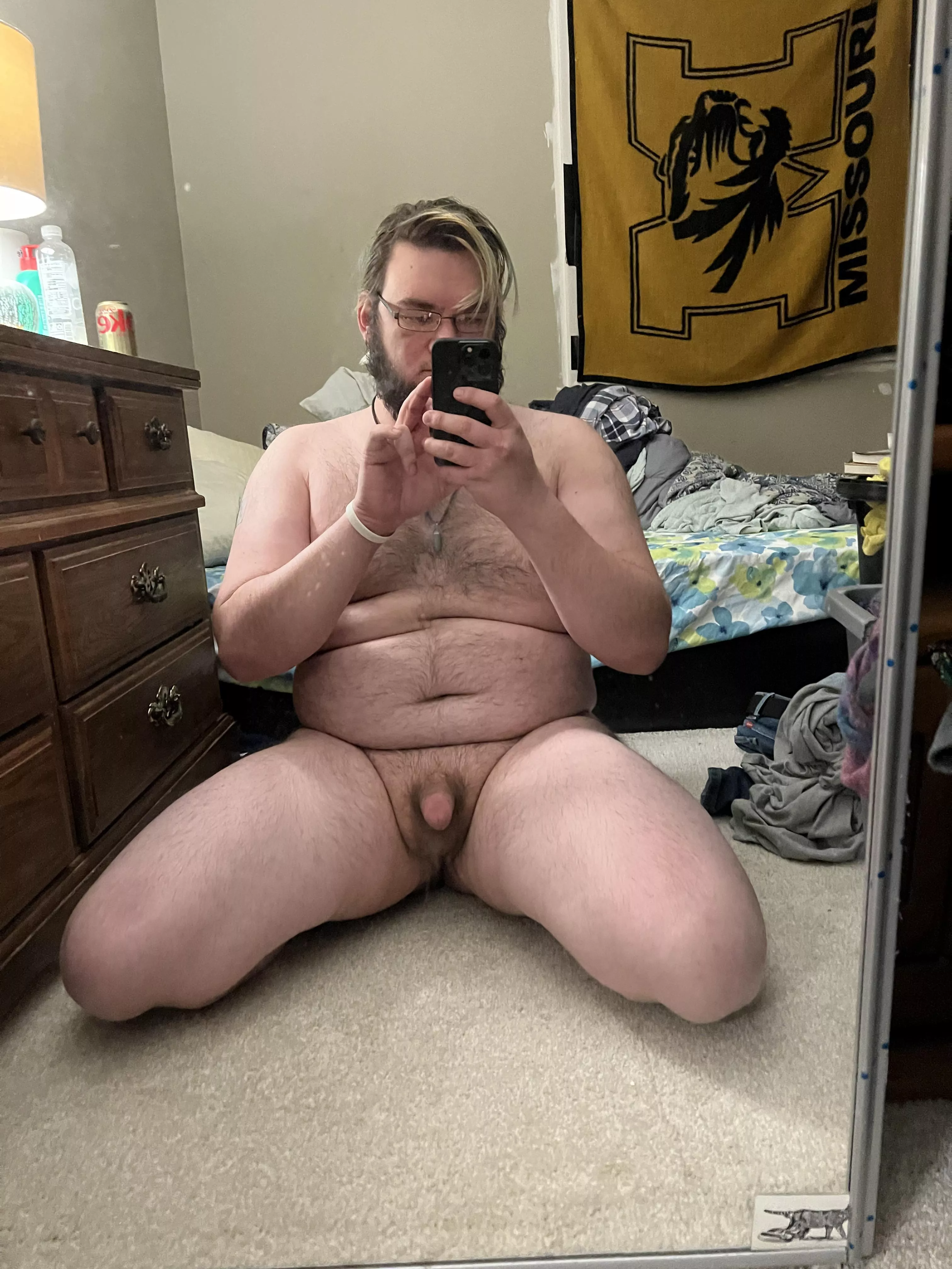 In deep concentration taking the picture