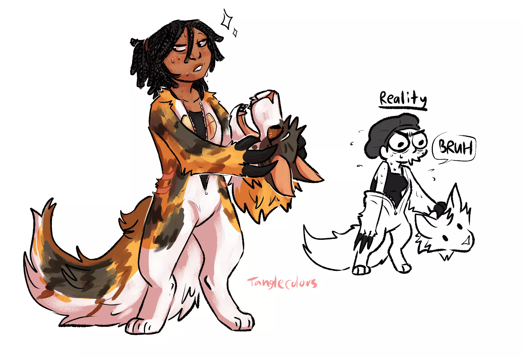 In the Headless Lounge Like (source is me, @tanglewrangles on twitter)