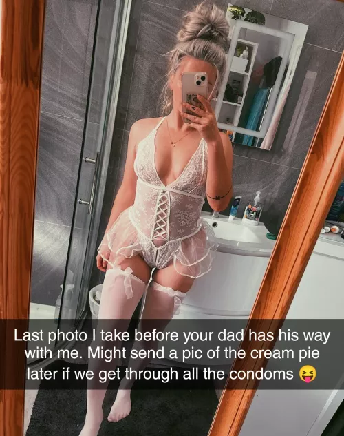 Just a caption? Or a real snap I sent? 😈