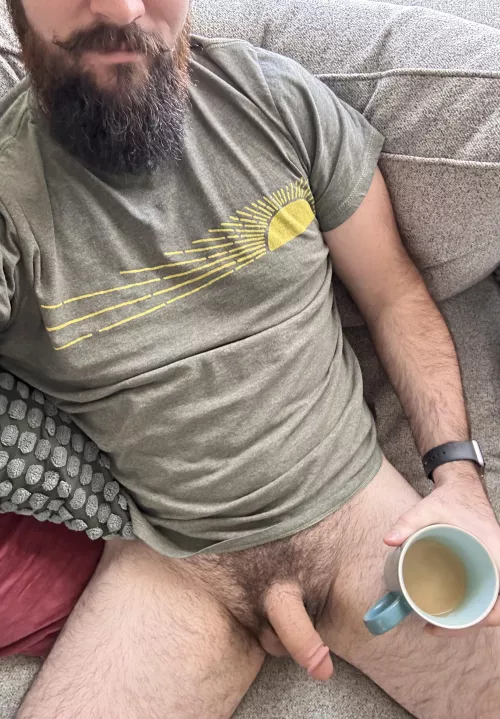 Just playing around with my mustache this morning. Should I get some wax and keep curling it up?