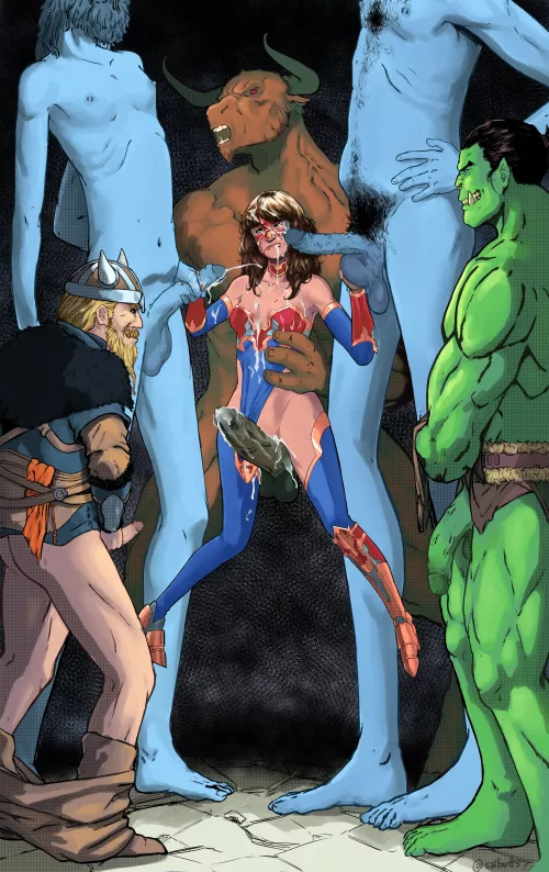 Kamala Kahn mythological gangbang (Ashmount) [Marvel Comics]