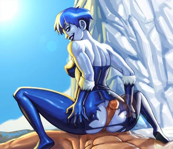 Killer Frost giving buttjob (Drgnpnch) [DC]