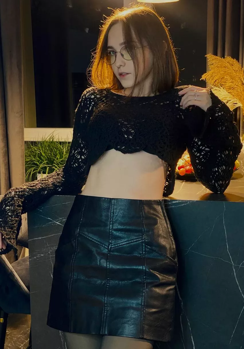Loving this leather skirt so much