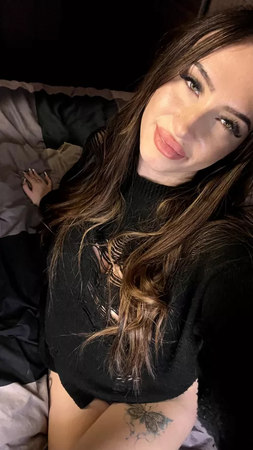 Makeup done and now its time to watch a tv show and chill