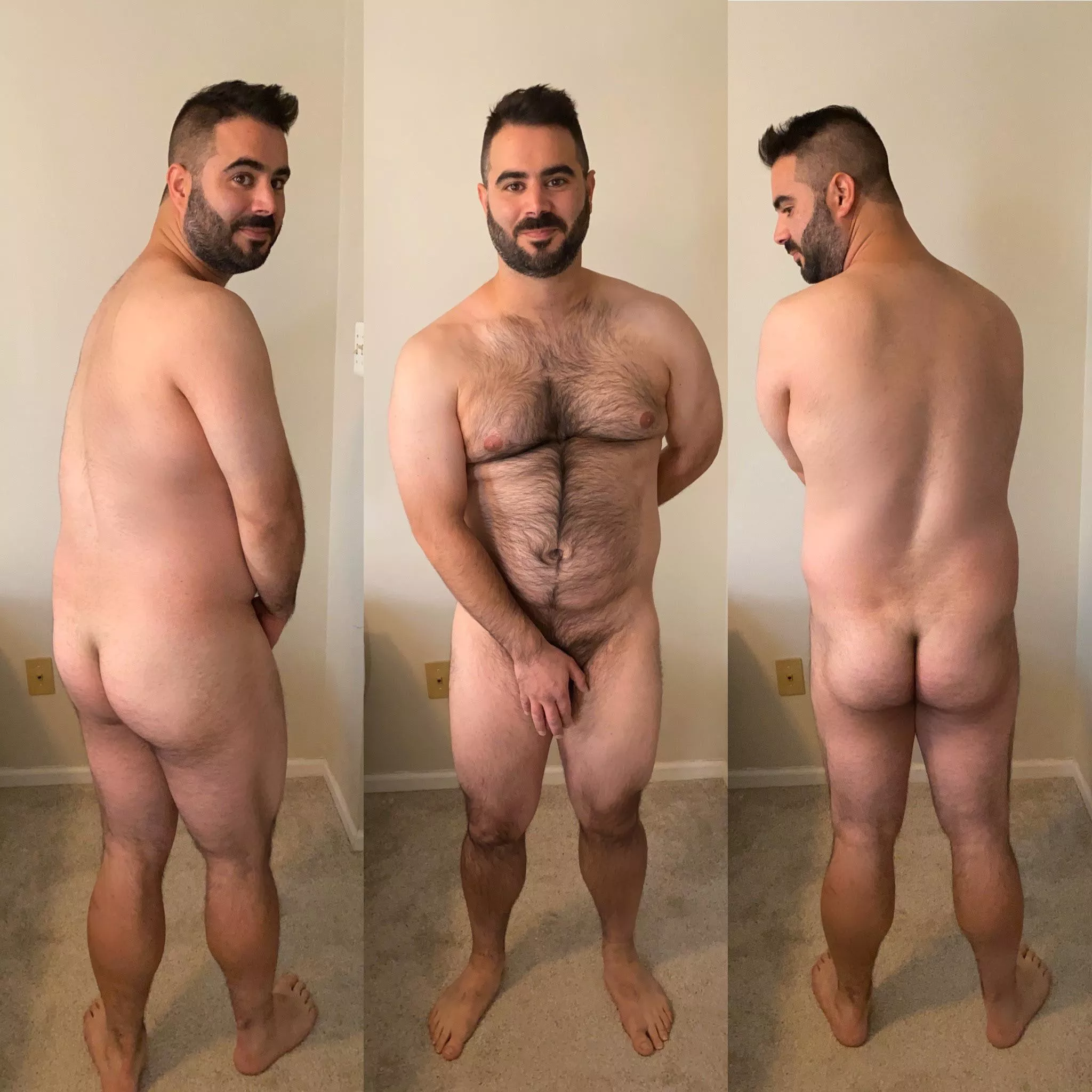 modestly in the nude. (M) 5’11”