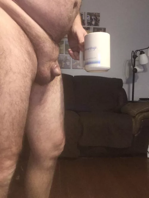 Morning coffee and providing giggle material to the ladies; two of my favorite things. 😈