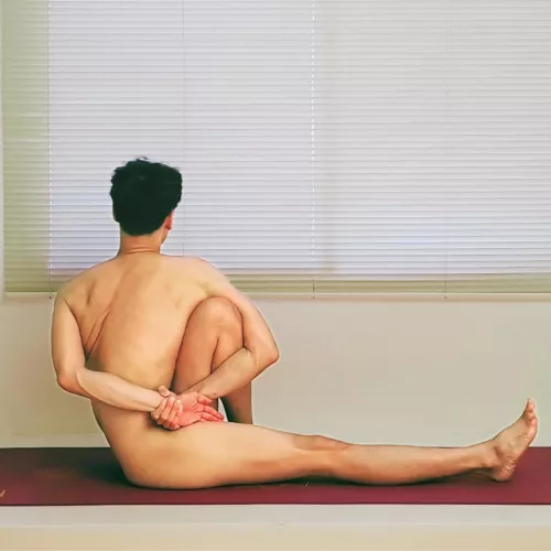 Naked yoga is my go to 😊