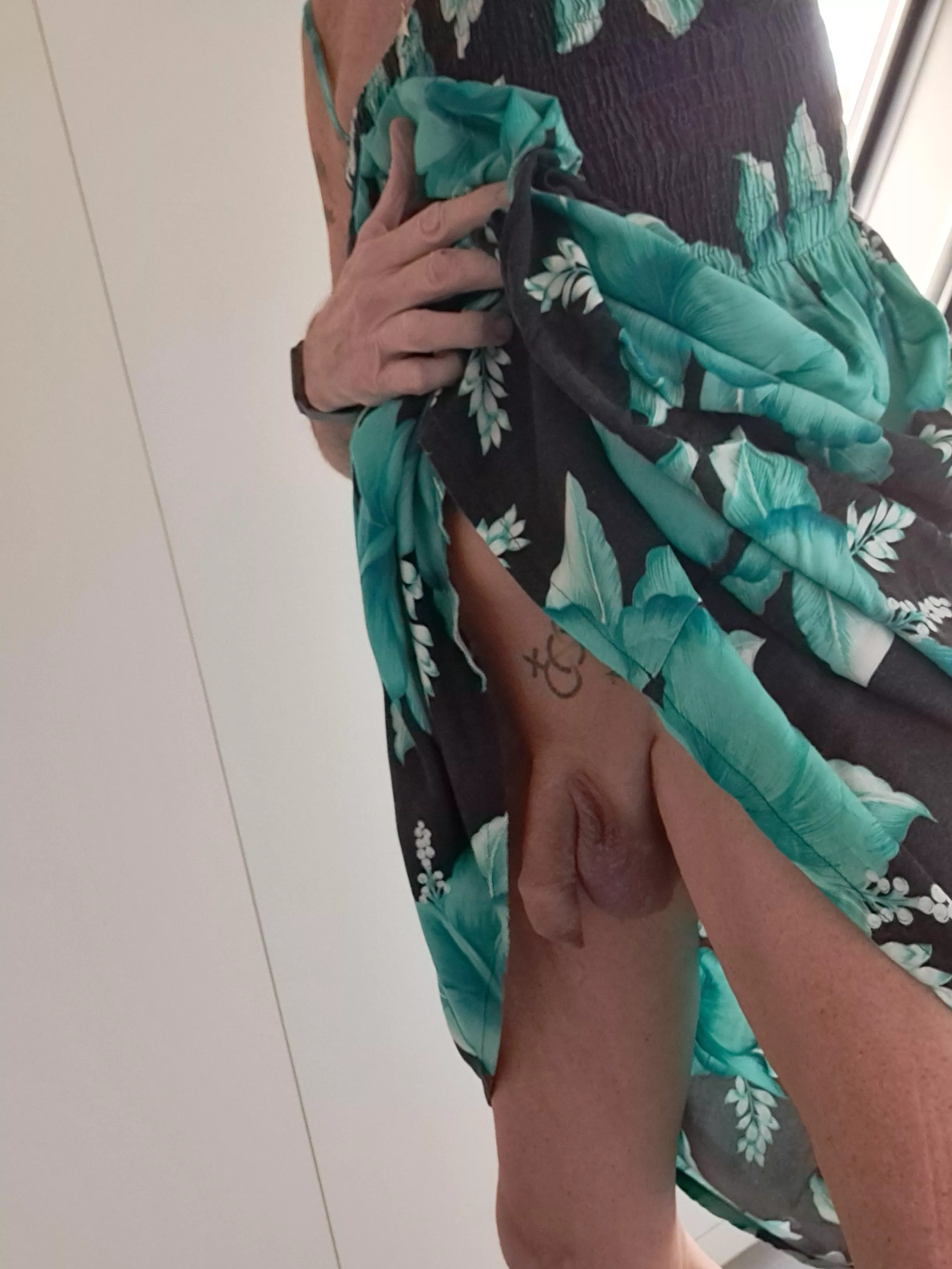 No panty but a dress