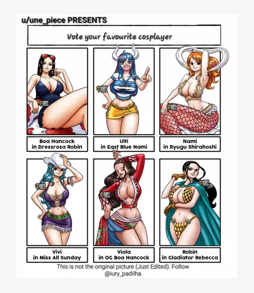 Presenting One Piece Hot Cosplay Event 🎉 (Vote your favorire girl to WIN) 😍🔥👇