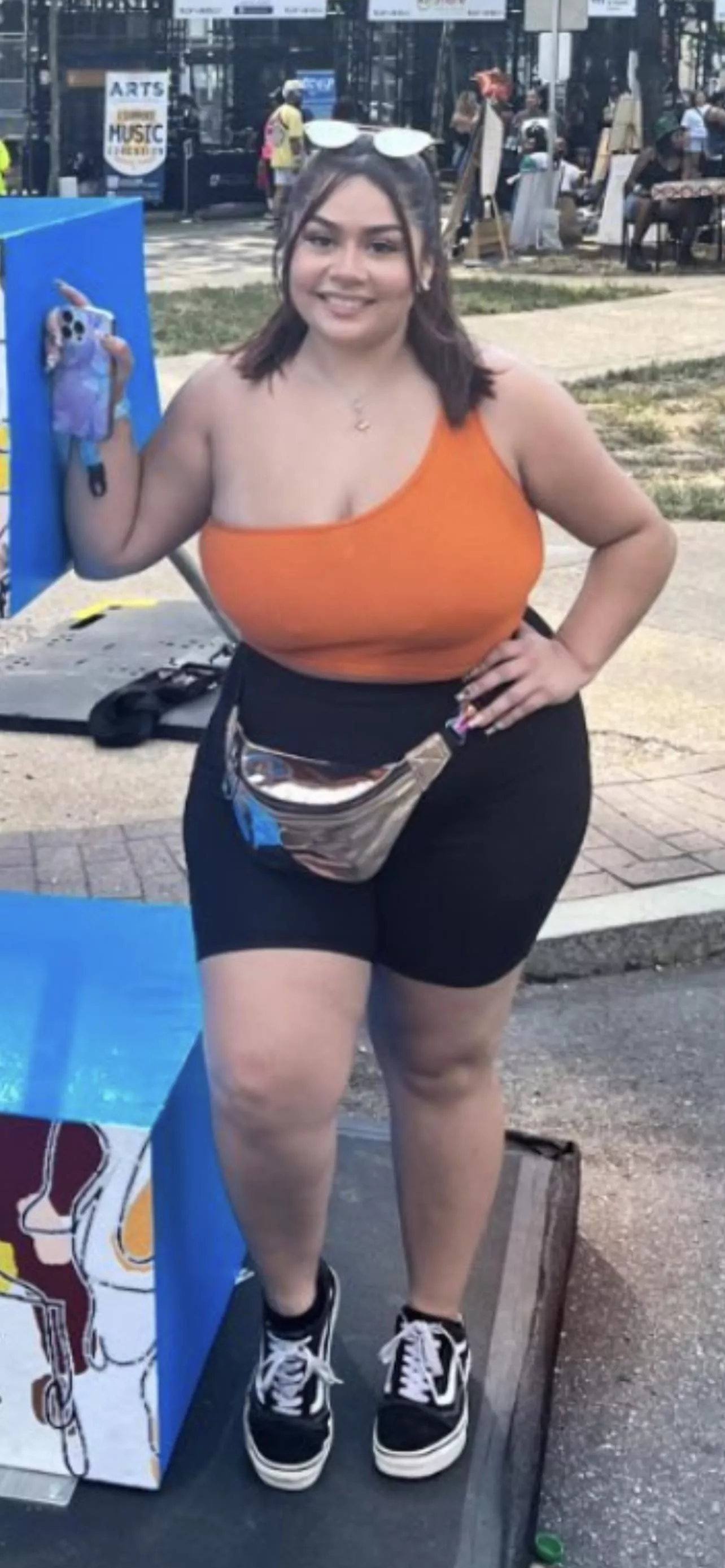 Short n thick with very big tits