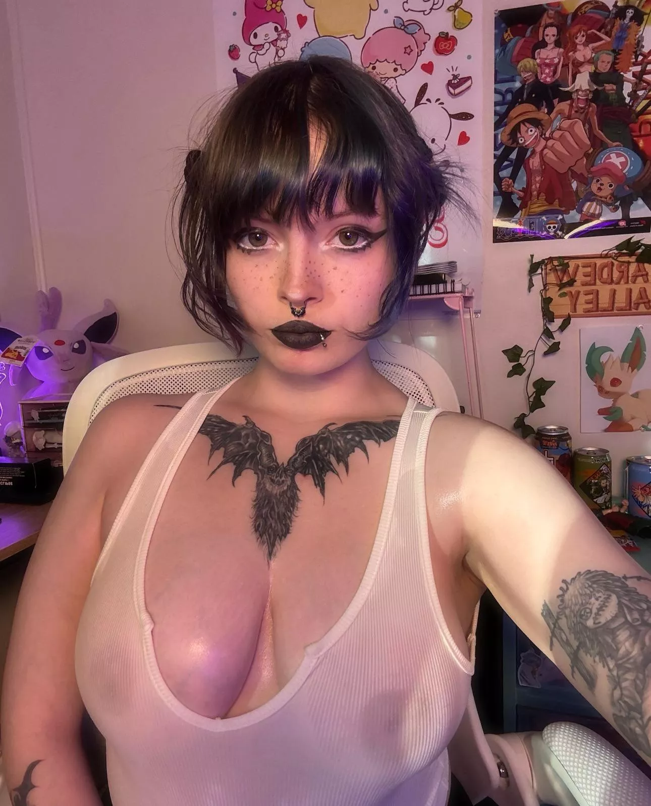 some say my tits look better in the shirt, do you agree?