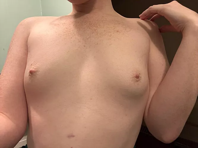 Titty goosebumps courtesy of my cold tile floor