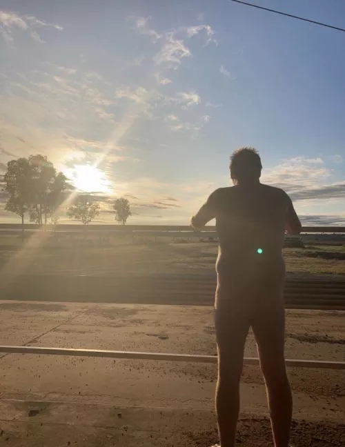 Watching the sunrise