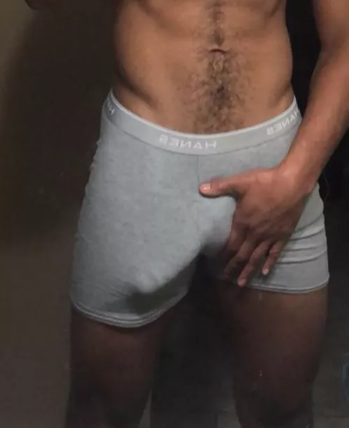 Who wants to see it out of my shorts?