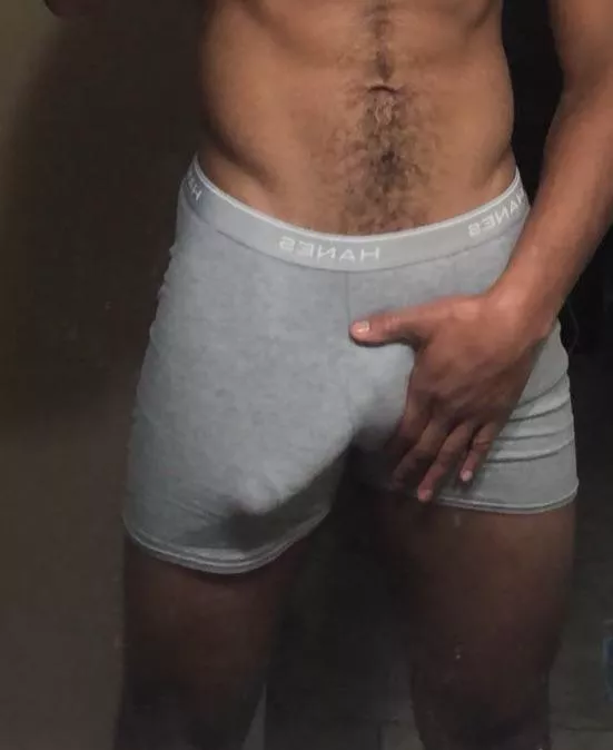 Who wants to see it out of my shorts?