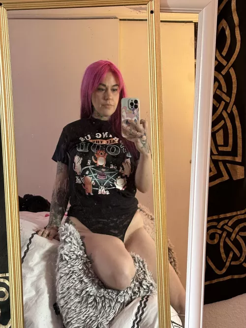 Wholesome “game in your panties” day selfie