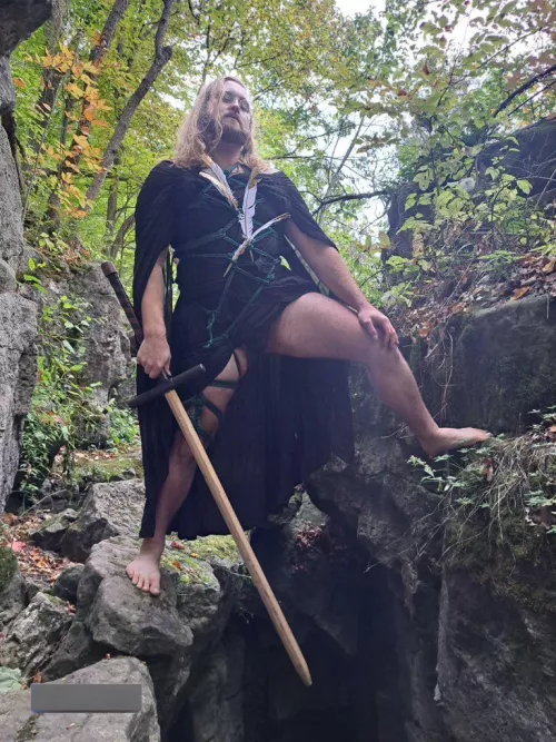 You gonna reach for your sword or are you reaching for something else?