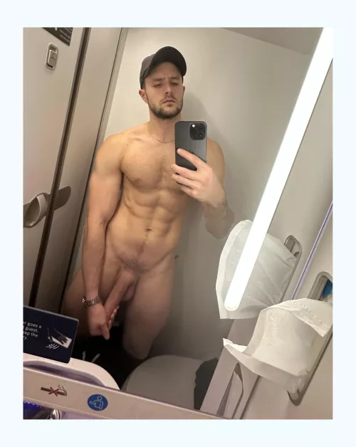 You’re sitting nexy to me on the flight — would you grab it if you saw I was hard? 😈
