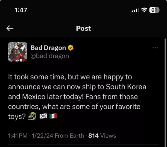 A huge win for those in South Korea and Mexico! 🥳