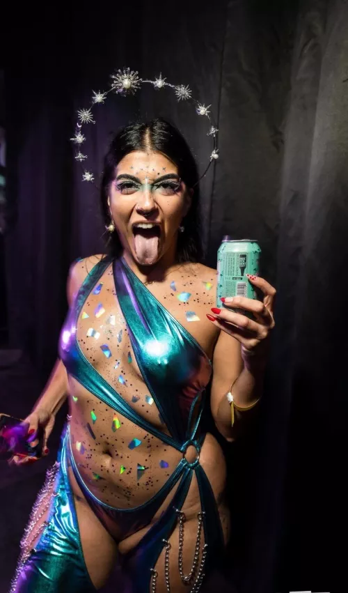 Backstage and ready. How good is your aim?