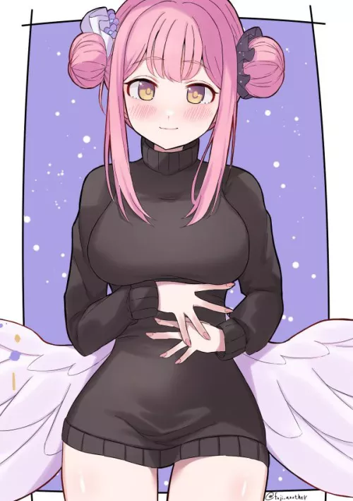 Cute and sexy angel waifu